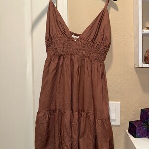 Aeropostale Brown Midi Dress
